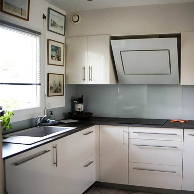 Cuisine sur-mesure, avant/après, Marrec à Pont Aven